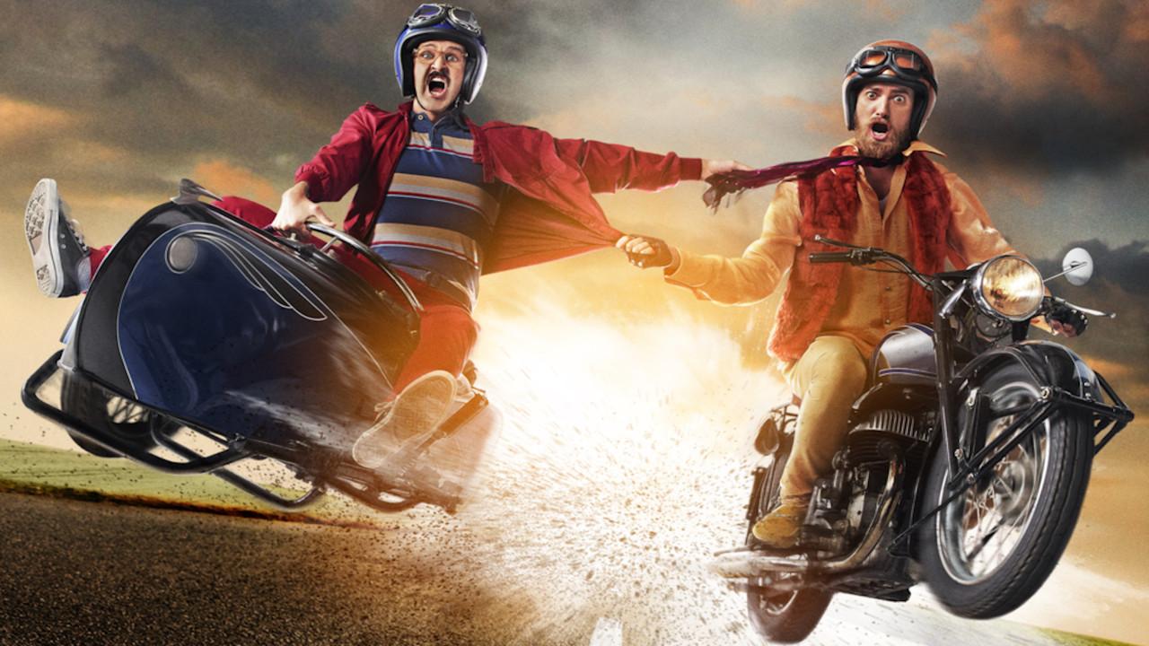 Rhett & Link's Buddy System backdrop