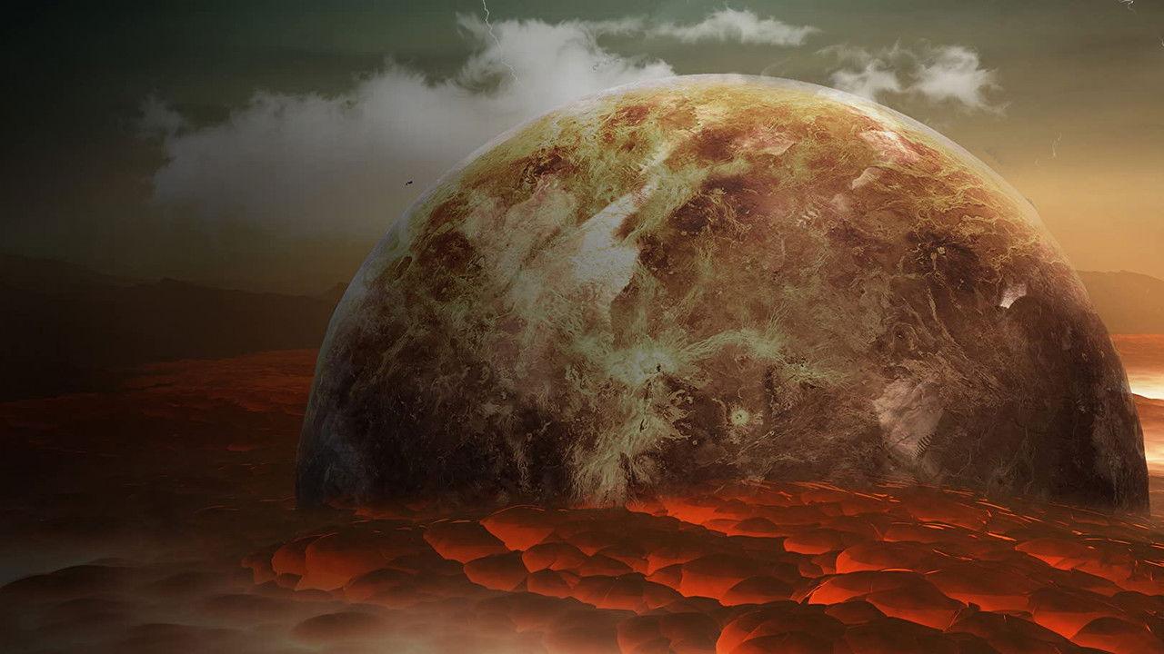 Exploring Venus backdrop