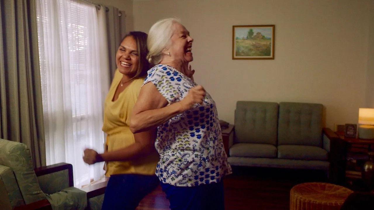 Molly and Cara backdrop