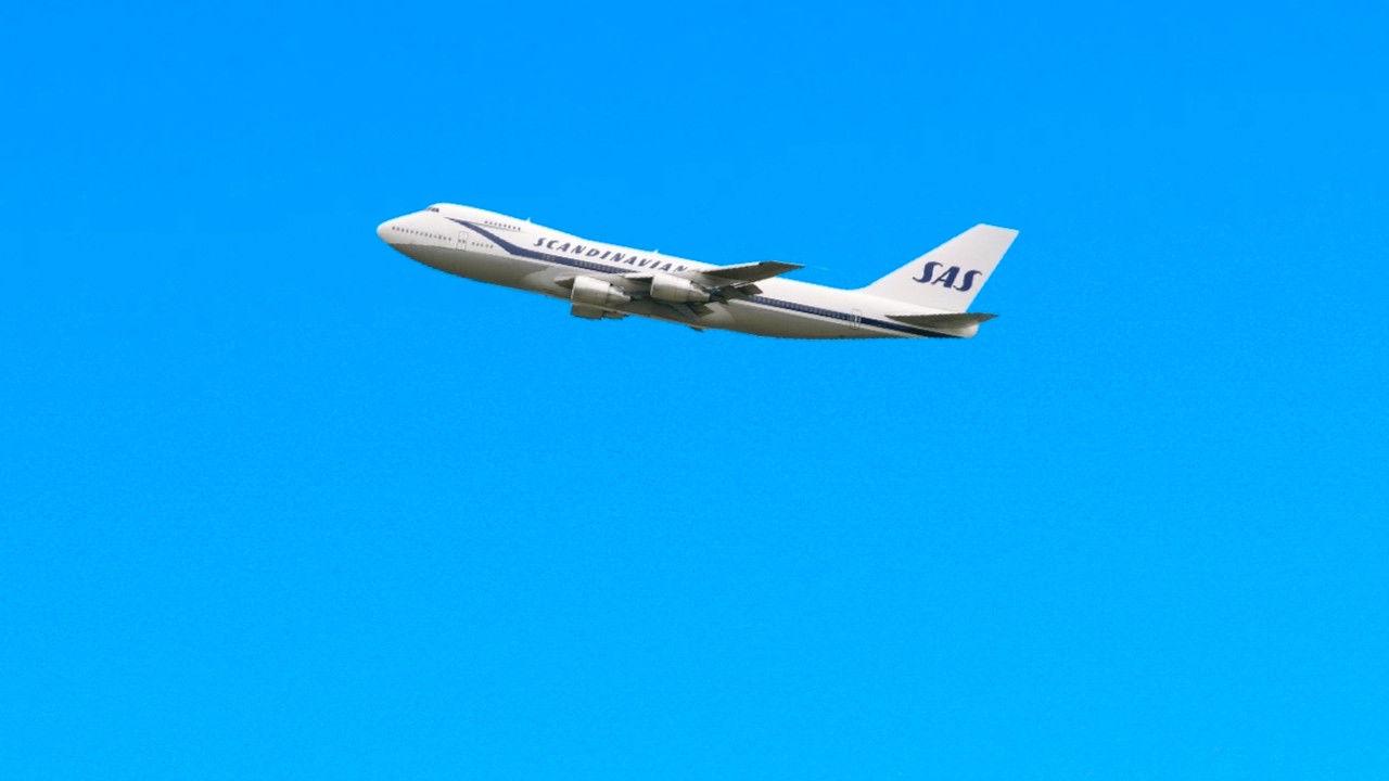 SK 917 har nettopp landet backdrop