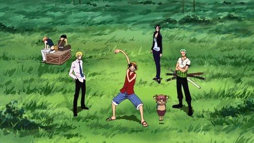 One Piece Season 7 Episode 209 - Round 1! One Lap of the Donut Race!