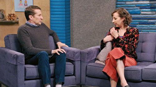 Comedy Bang! Bang! Season 5 Episode 9 - Kristen Schaal Wears Strawberry Colored Pants and a Multicolored Shirt