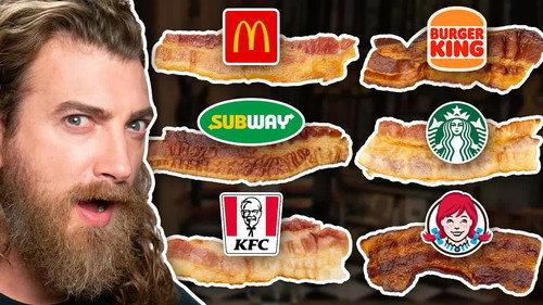 Good Mythical Morning Season 24 Episode 11 - Blind Fast Food Bacon Taste Test