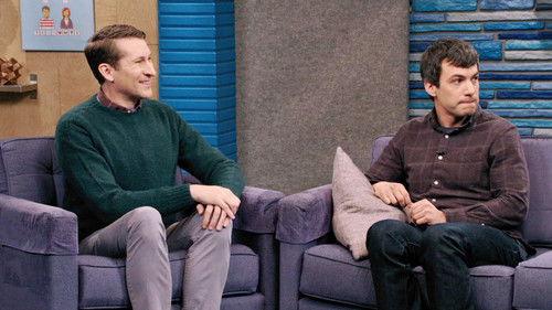 Comedy Bang! Bang! Season 5 Episode 8 - Nathan Fielder Wears a Blue and Grey Flannel and Jeans