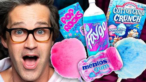 Good Mythical Morning Season 18 Episode 25 - What's The Best Cotton Candy Snack? Taste Test