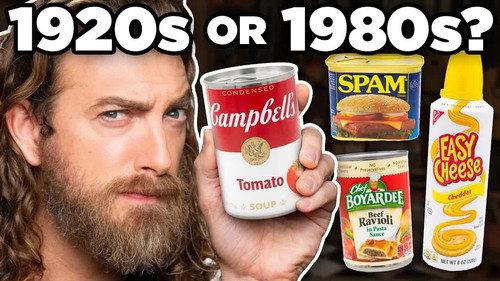 Good Mythical Morning Season 24 Episode 25 - 100 Years of Iconic Foods Taste Test