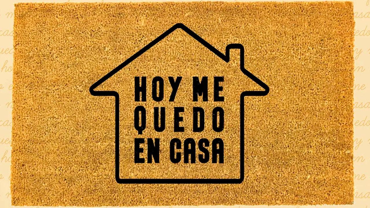 Hoy me quedo en casa backdrop