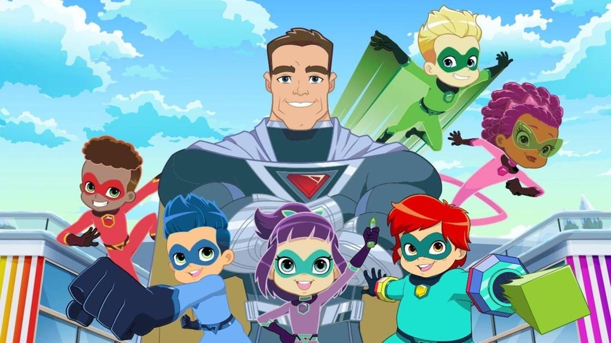 Stan Lee's Superhero Kindergarten backdrop